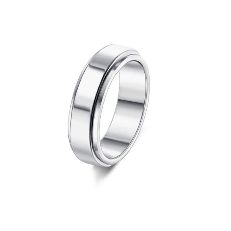 Stainless Steel Rotatable Spinner Ring Moon Stars Relieve Anxiety Rings | Feel anxiety free with these Rings