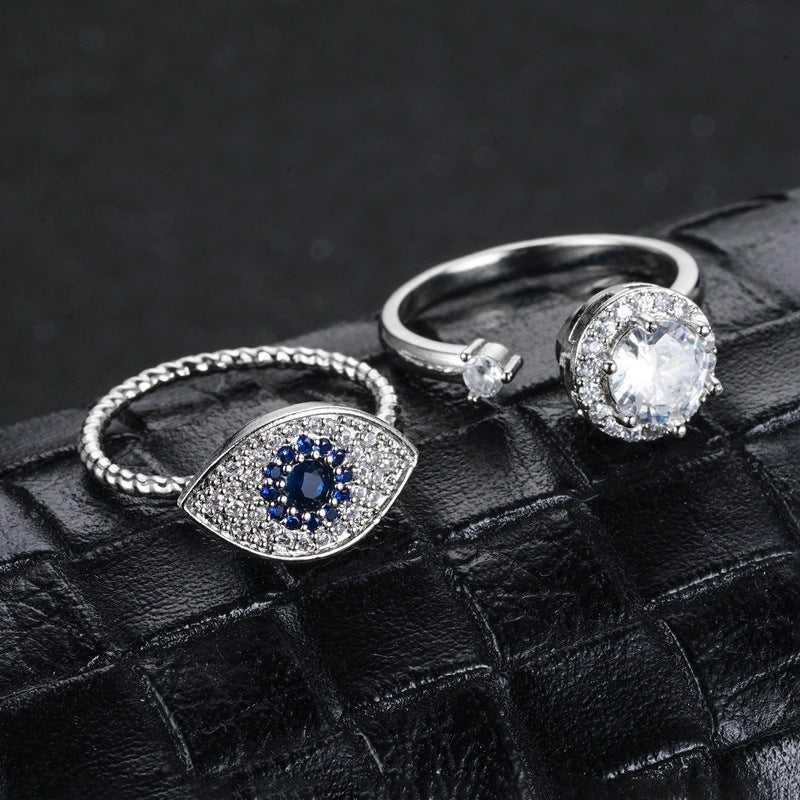 Turnable Rings Eyes Flowers Anxiety Rings For Women Fidget Spinner Ring Jewelry | Feel anxiety free with these Rings