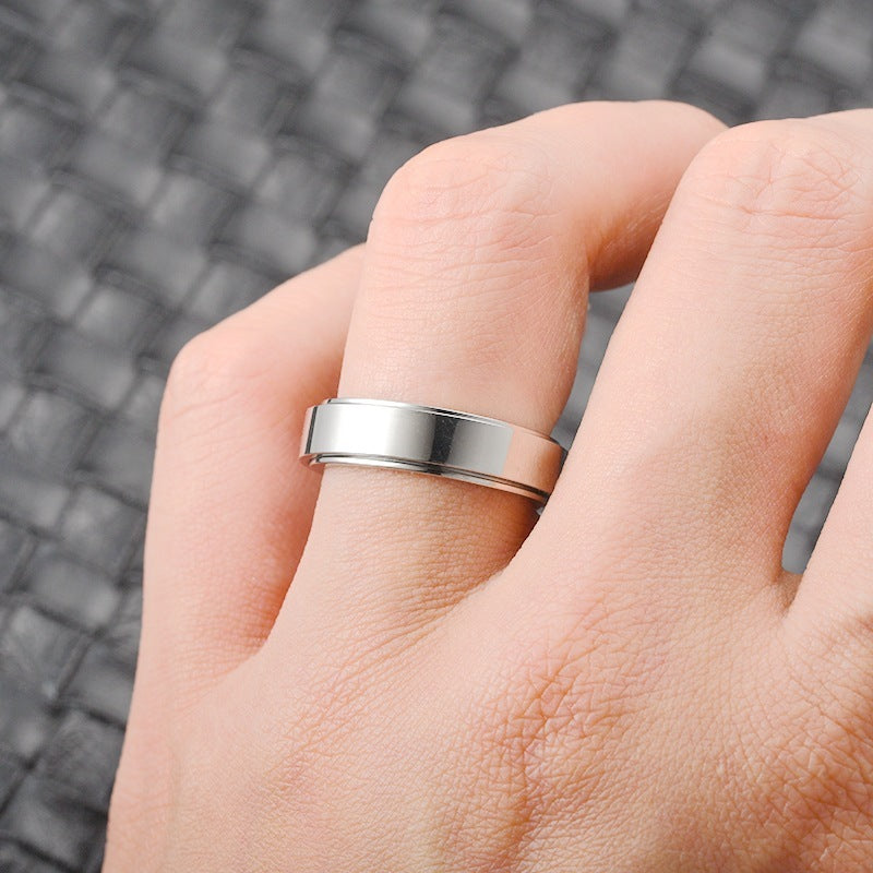 Stainless Steel Rotatable Spinner Ring Moon Stars Relieve Anxiety Rings | Feel anxiety free with these Rings